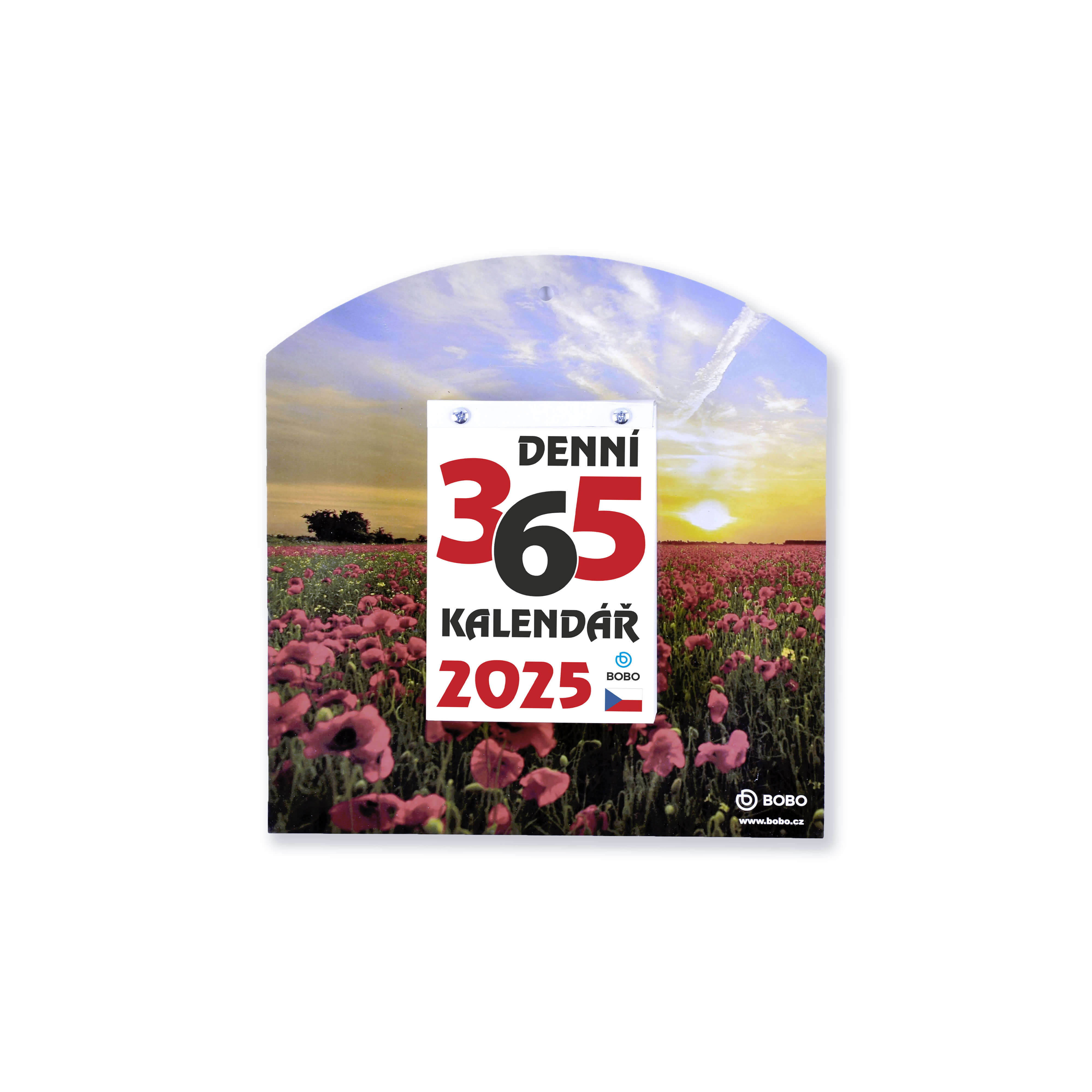 BOBO Denní trhací Kalendář 365 Vlčí máky 2025