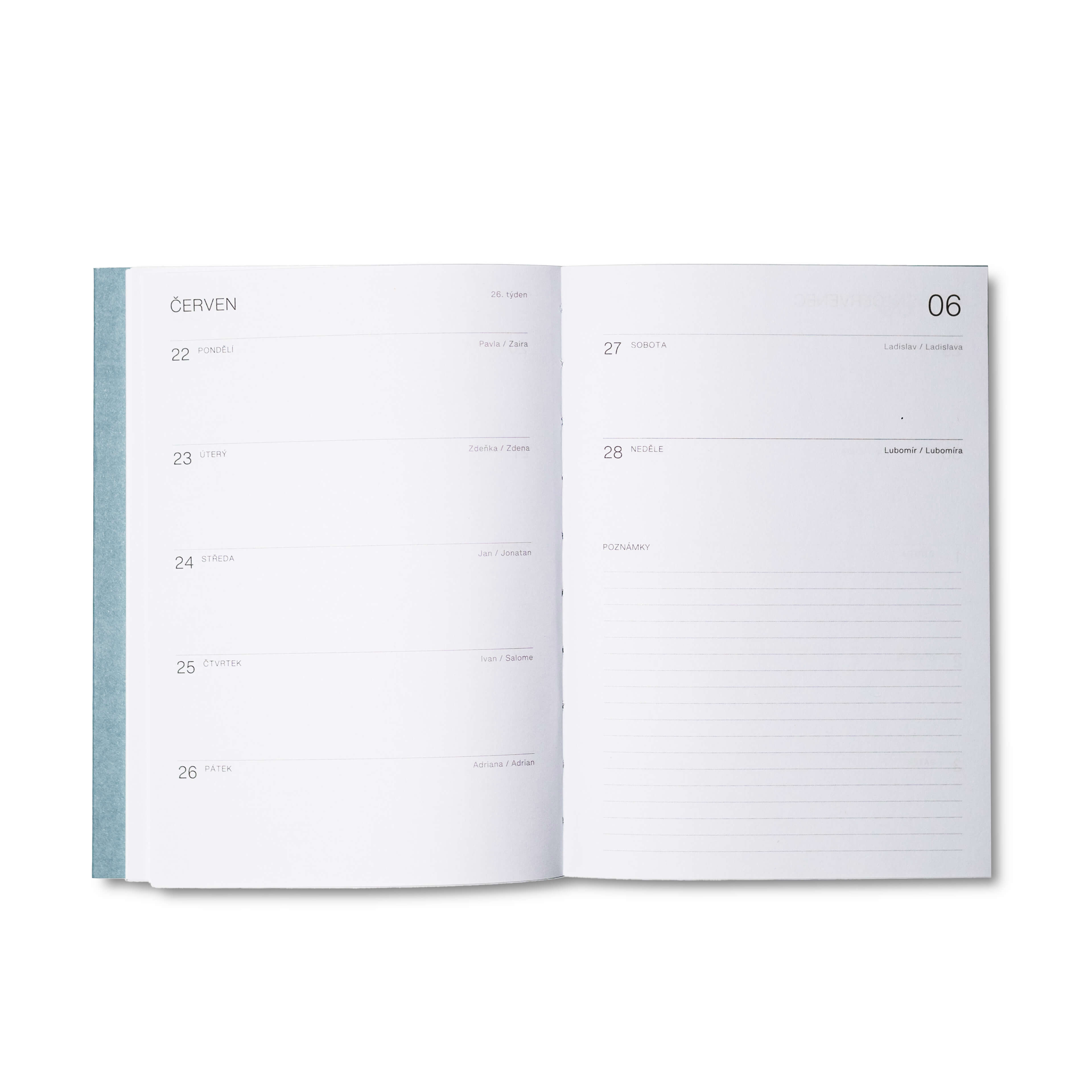 BOBO Šitý diář týdenní Retro 2026, B6