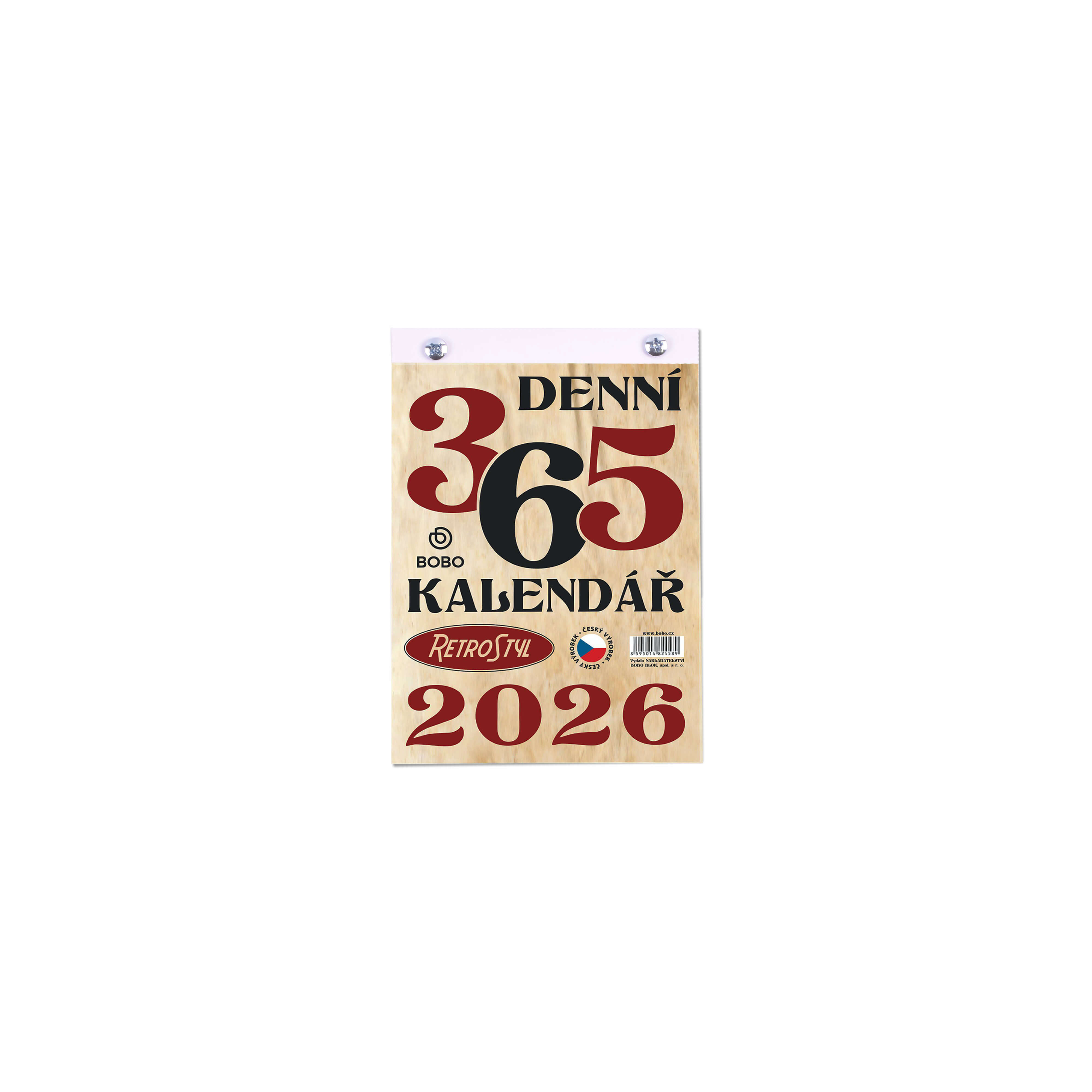 BOBO - Retro kalendárium pro Kalendář 365, rok 2026