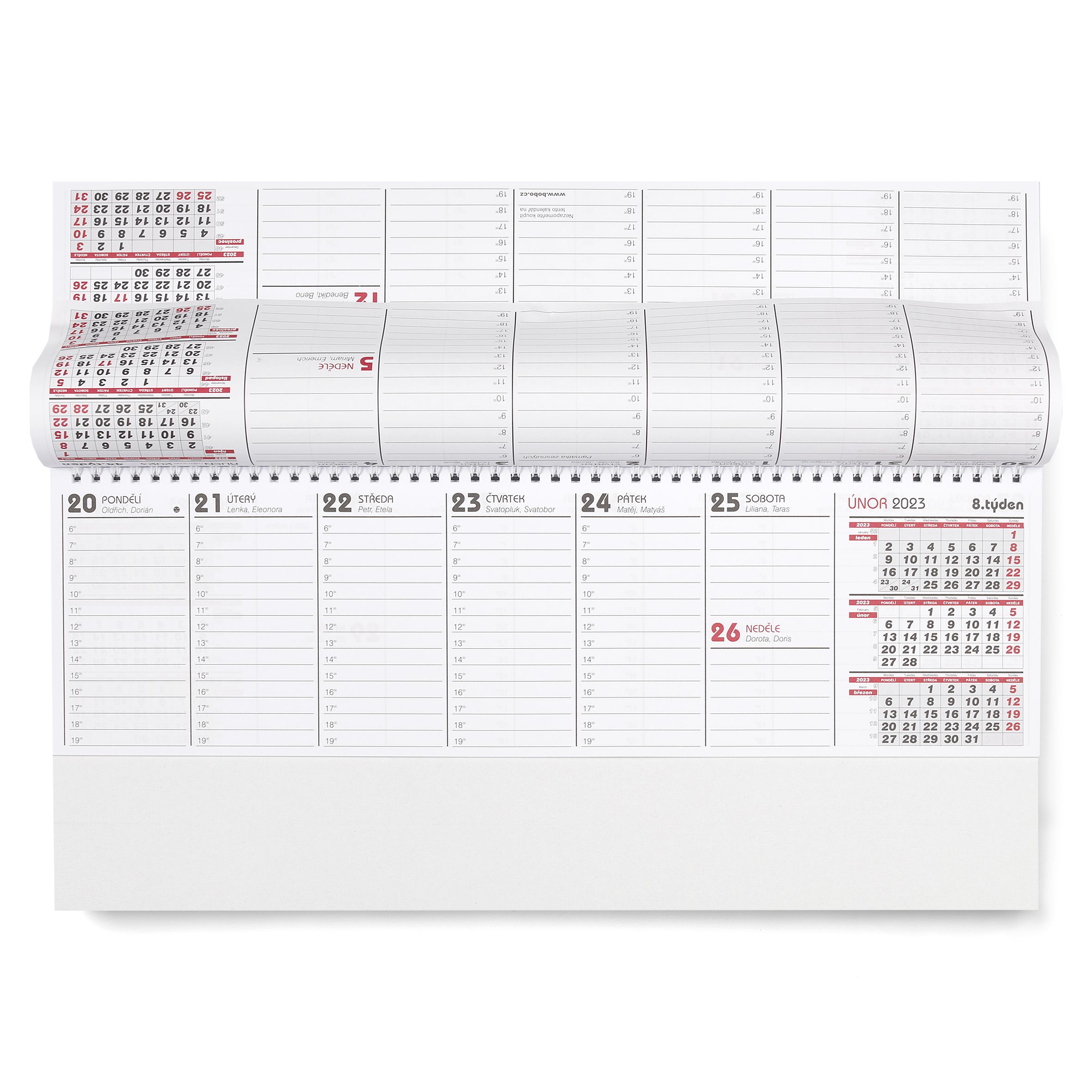 BOBO Stolní pracovní kalendář MAXI 2023