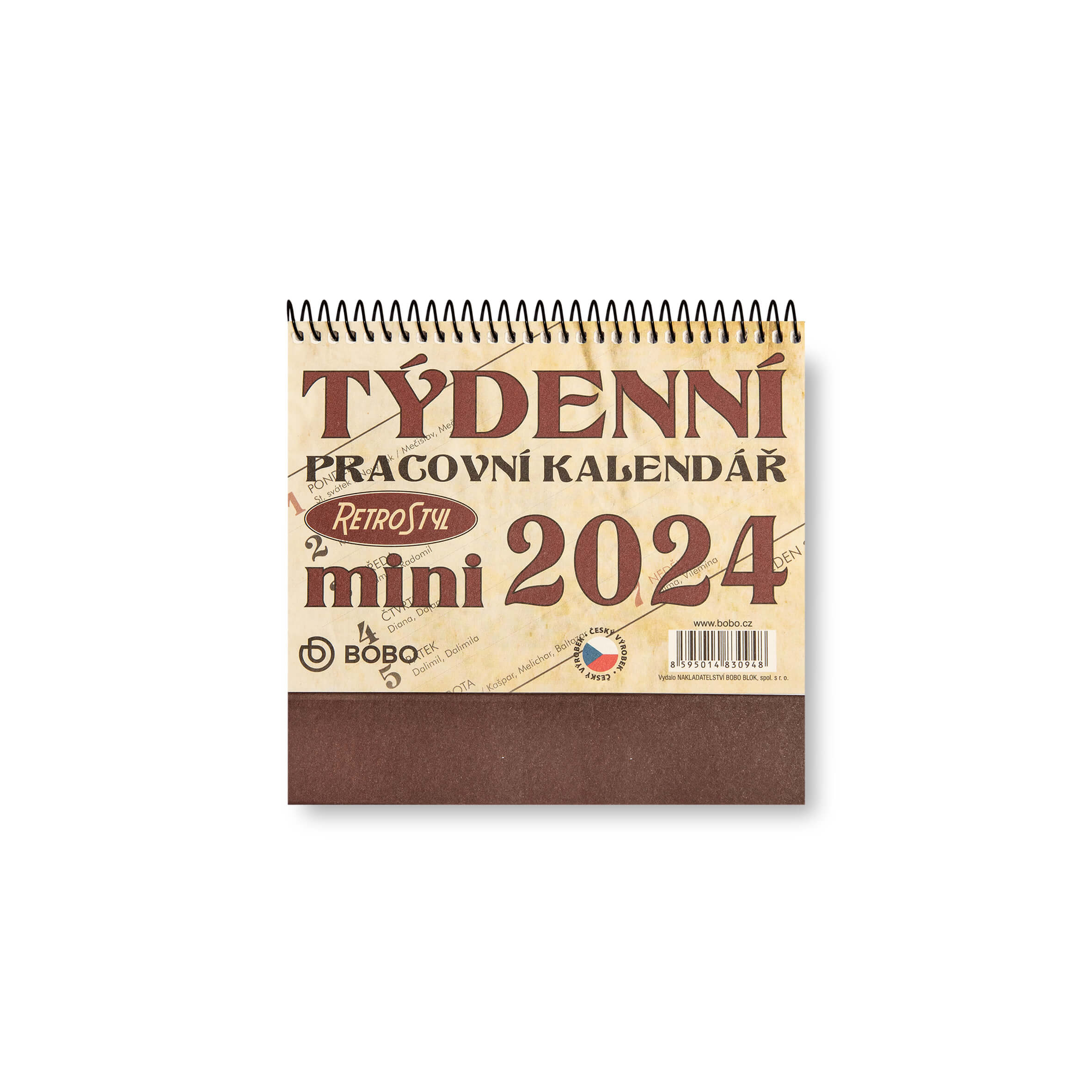BOBO Pracovní kalendář MINI Retro 2024