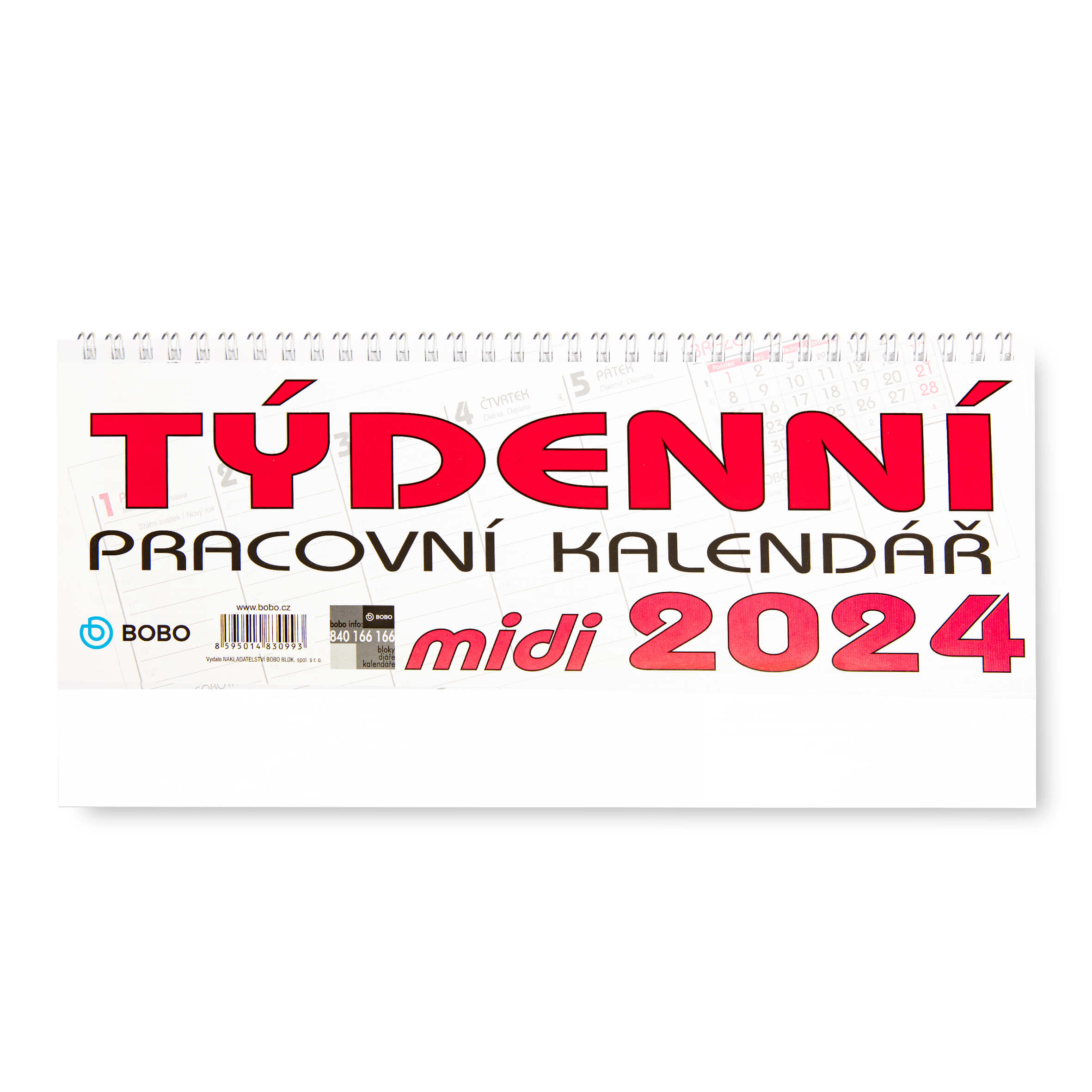 BOBO Stolní pracovní kalendář MIDI 2024