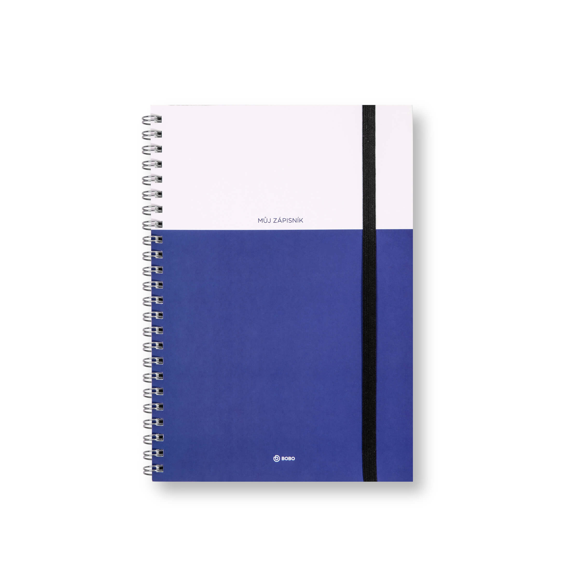 BOBO Můj zápisník modro-bílý, A5, linko-tečkovaný