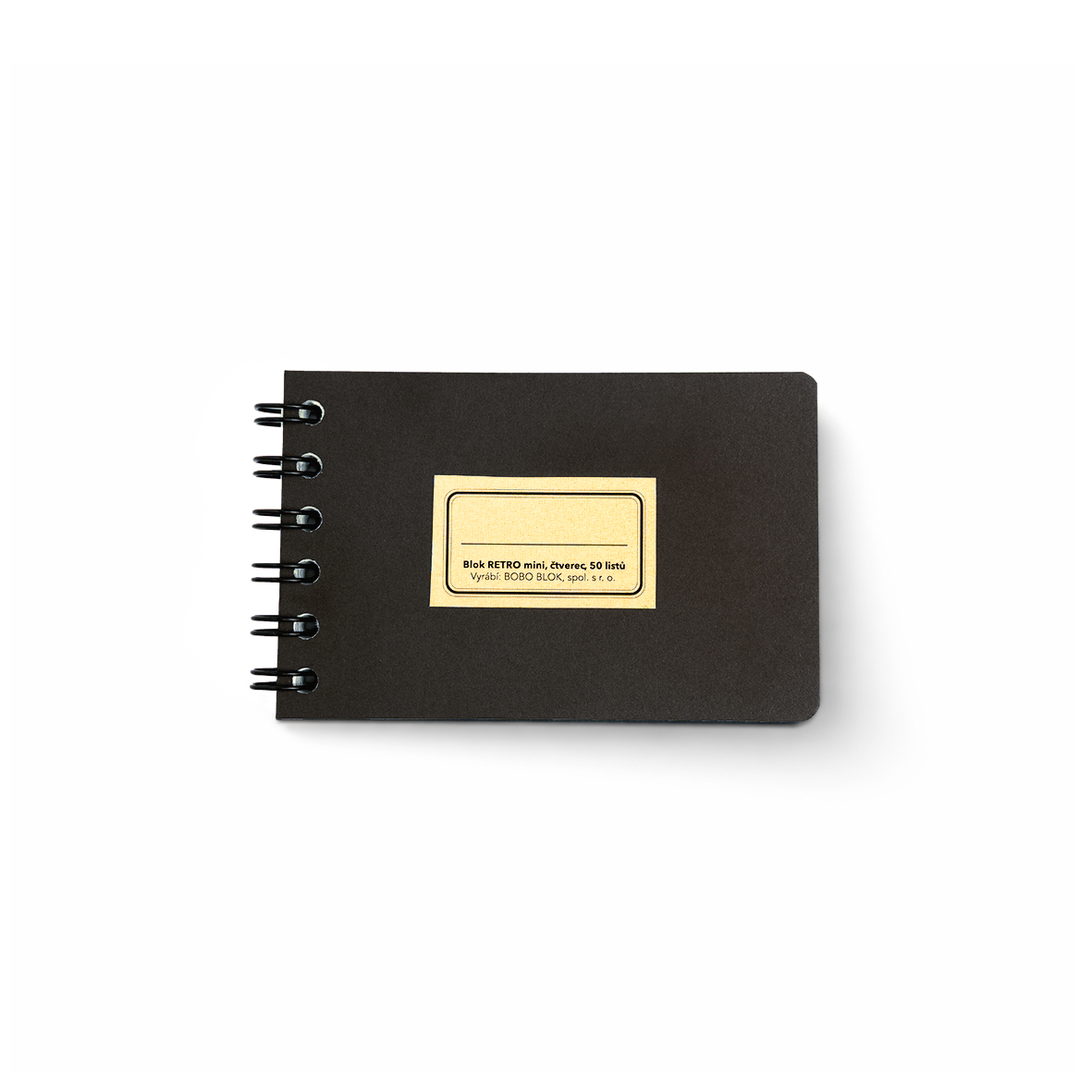 BOBO Kroužkový blok Retro, mini, čtverečkovaný