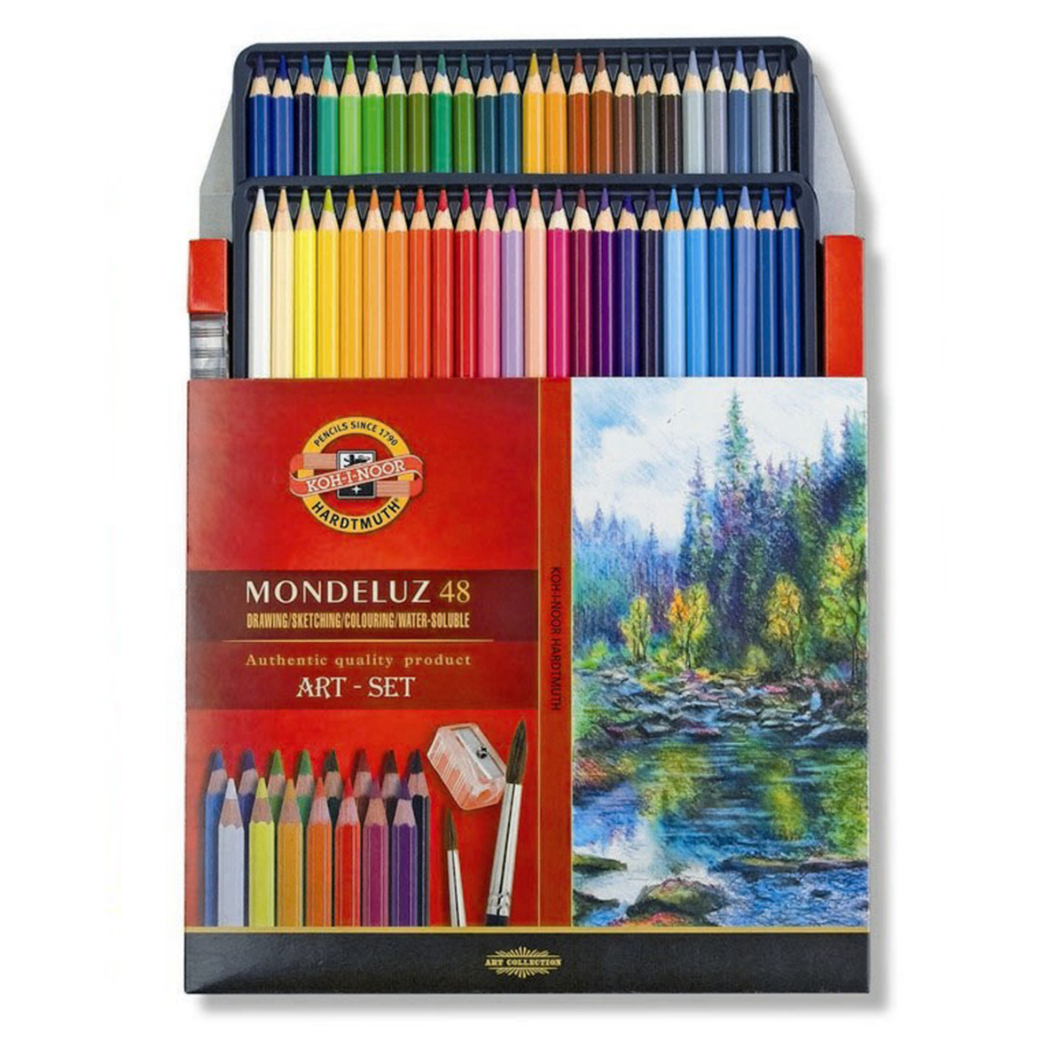 Koh-i-noor akvarelové pastelky 3713 MONDELUZ 48ks